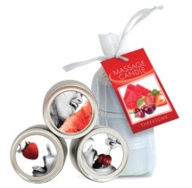 Earthly Body 4-in1 Edible Massage Candle Trio 2oz